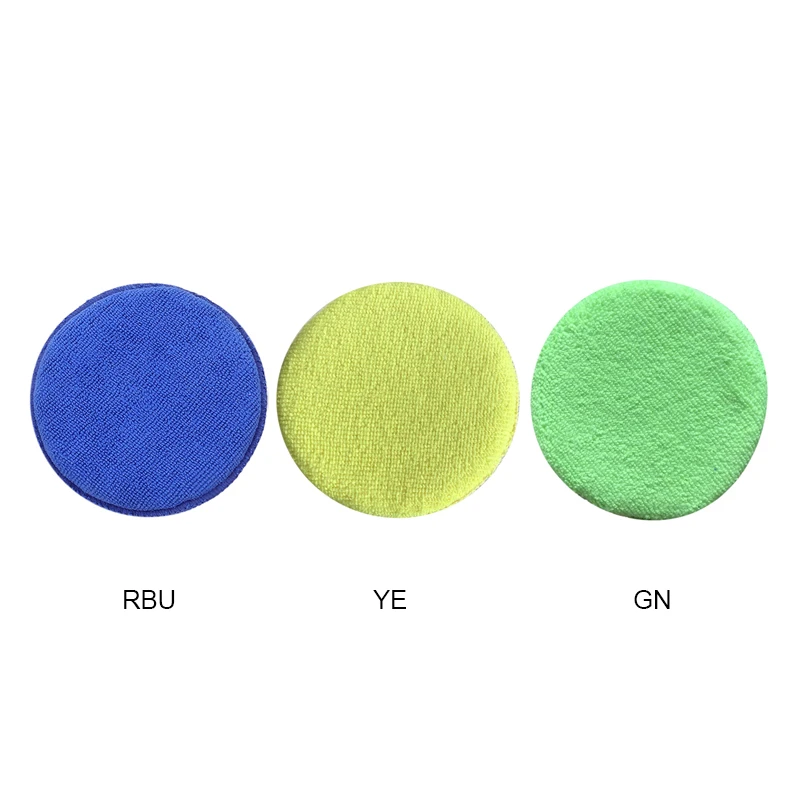 Губка из мягкой микрофибры нанесение автомобиля воск аппликатор для полировки и