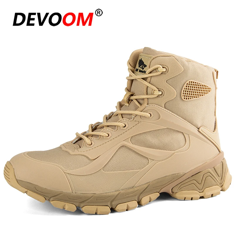 New Men Tactical Military Boots Special Desert Combat Ankle botasTacticas Hombre Army Work Waterproof Hiking Shoes Snow 45 | Спорт и