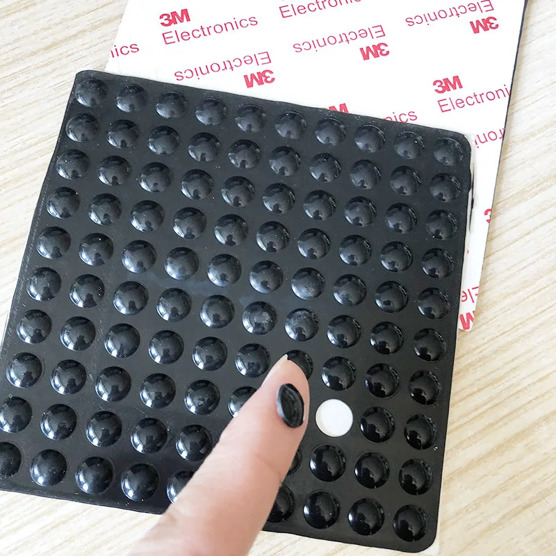 

100 Anti-collision Particles Self-adhesive Soft Transparent Silicone High-viscosity Non-slip Shock-absorbing Silicone Pad