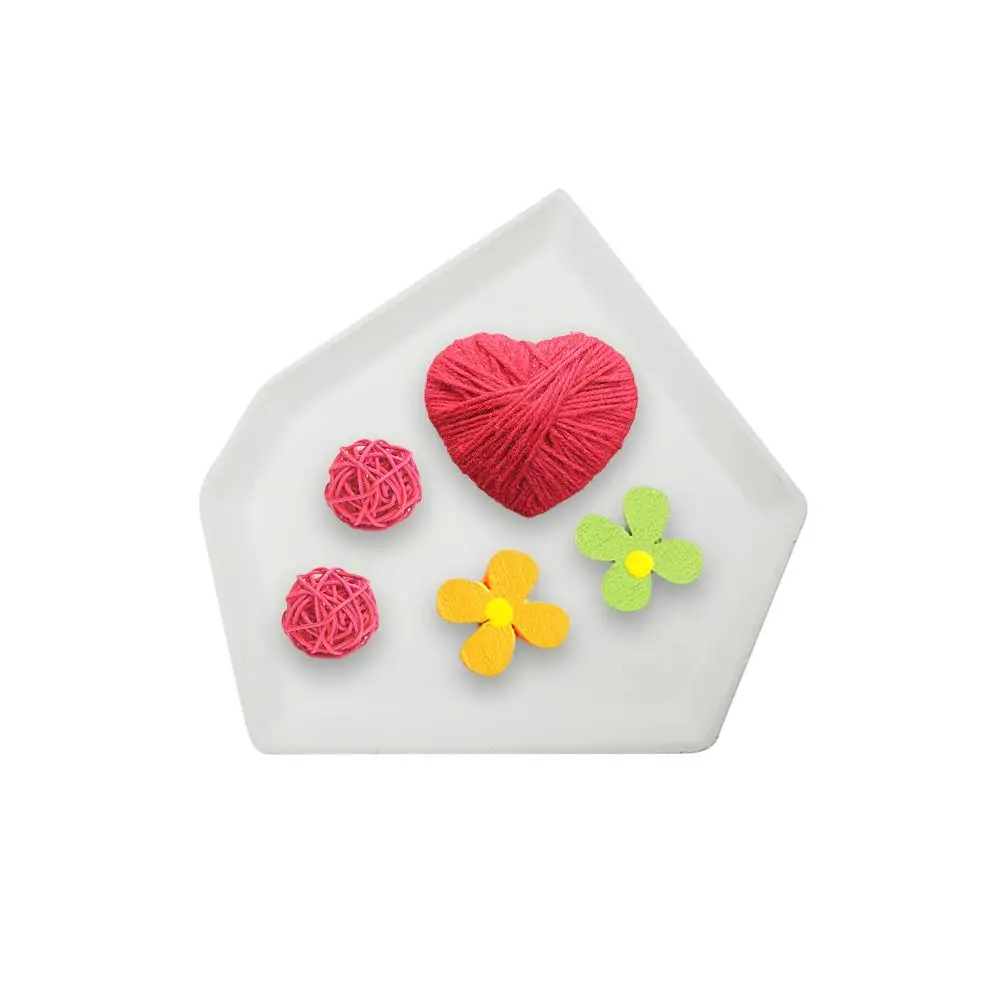 Нерегулярный край лоток для чистой воды DIY силиконовый горшок растений бетонного