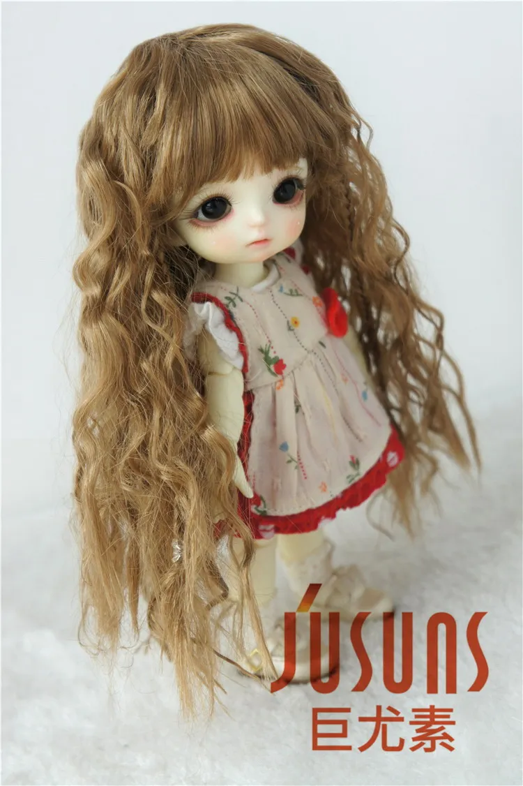 Парик JD149 1/12 1/8 BJD средней длины натуральный Размер 3-4 дюйма 4-5 дюймов 5-6 | Игрушки и