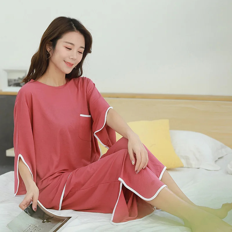 Пижамный комплект из двух предметов Женская Осенняя Домашняя одежда костюмы