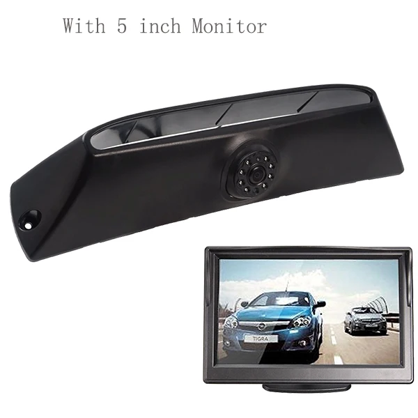 5 inch kit Автомобильный тормозной светильник, камера для IVECO, дневной тормозной светильник, камера заднего вида, камера заднего вида 5 ''7'', зеркало заднего вида, монитор - Название цвета: 5 inch kit