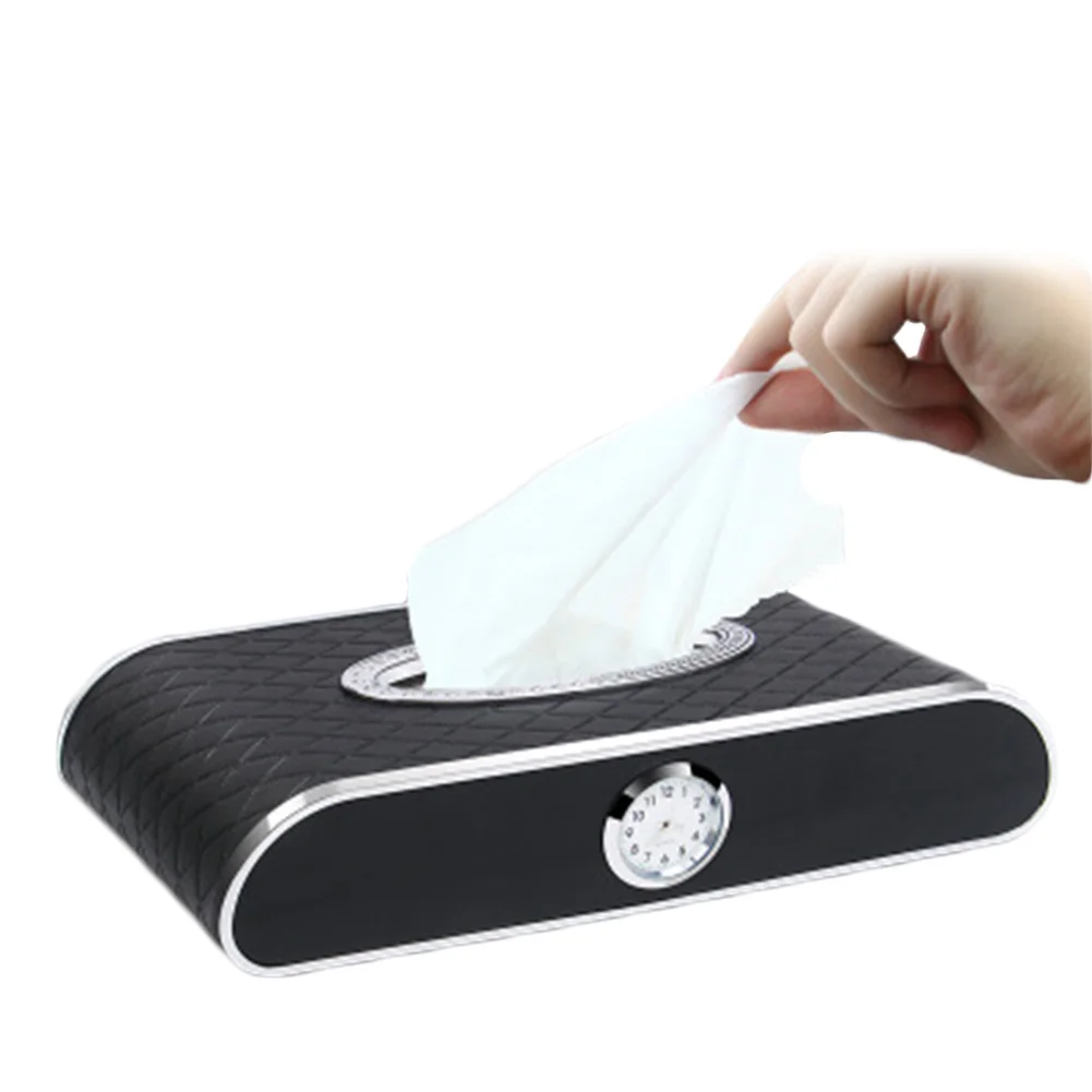

Leather Multifunctional Facial Tissue Box Napkin Holder for Home Office Car