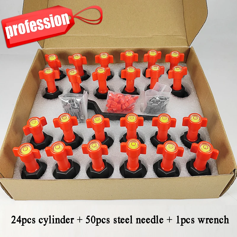 24 sets Reusable Wall Tile Leveling System Toolkit Leveler Wedges Tile Spacers for Flooring Wall Tile Carrelage Balance tool