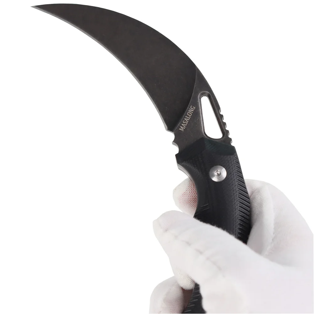 MASALONG kni219 тактический боевой керамбит нож для выживания охоты фиксированное