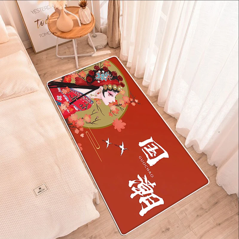 

3D Chinese Ancient Mythology Style Door Mat Entrance Sitting Room Bedroom Bed Kitchen Toilet Anti-Skid Floor Mat Carpet Doormat