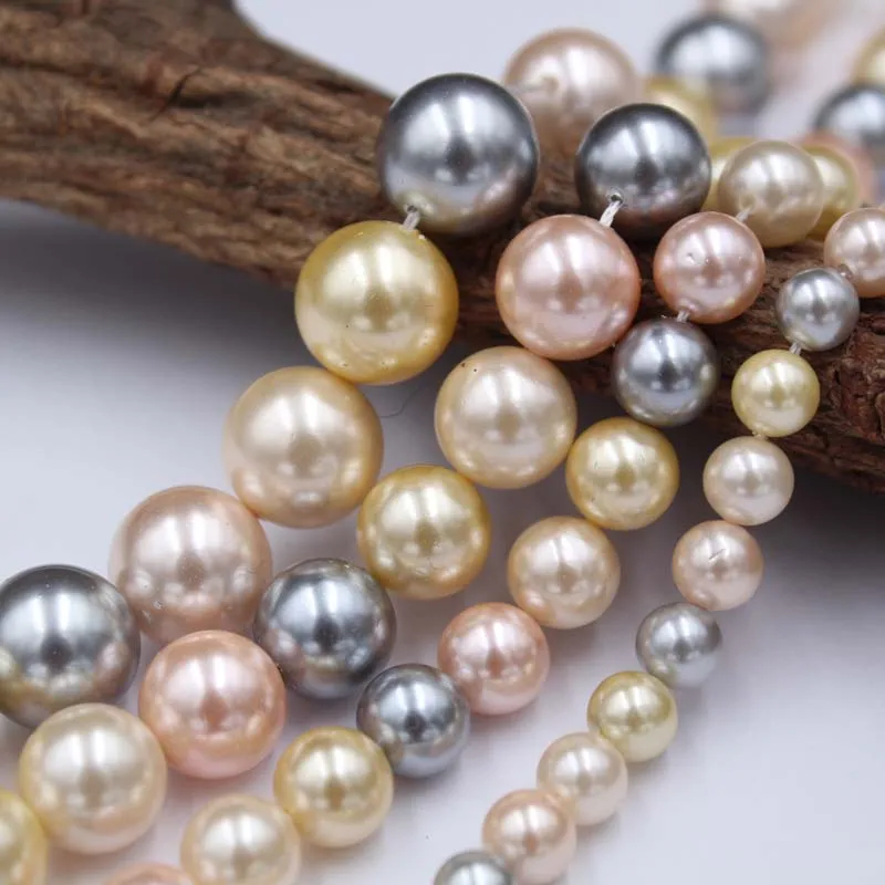 Hot Sale 6-12mm Color Pearl Shell Charm Necklace Personality Design DIY Ladies Dinner Jewelry Matching | Украшения и аксессуары