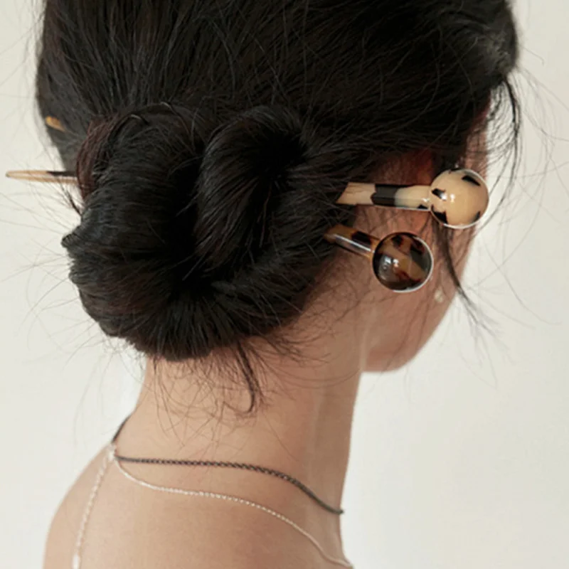 

1 x Hair Clip Chinese Style Hair Sticks Acetate Resin Chopstick Hairpins Hair Clip Pins Hairpin Pin Wedding Hair Accessory