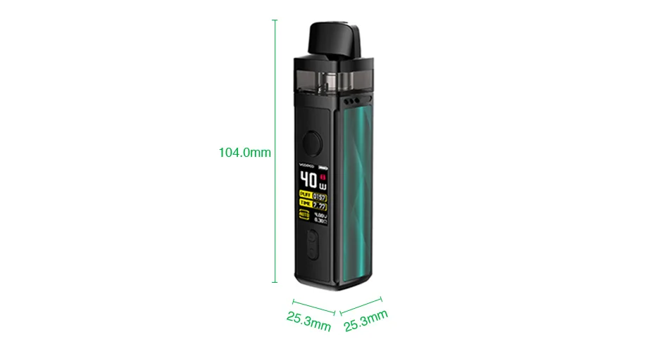 VOOPOO VINCI Mod Pod Vape комплект с аккумулятором 1500 мАч и 5,5 мл Pod и 0,96 дюймов TFT цветной экран Vape комплект Vs Vinci X/Drag 2