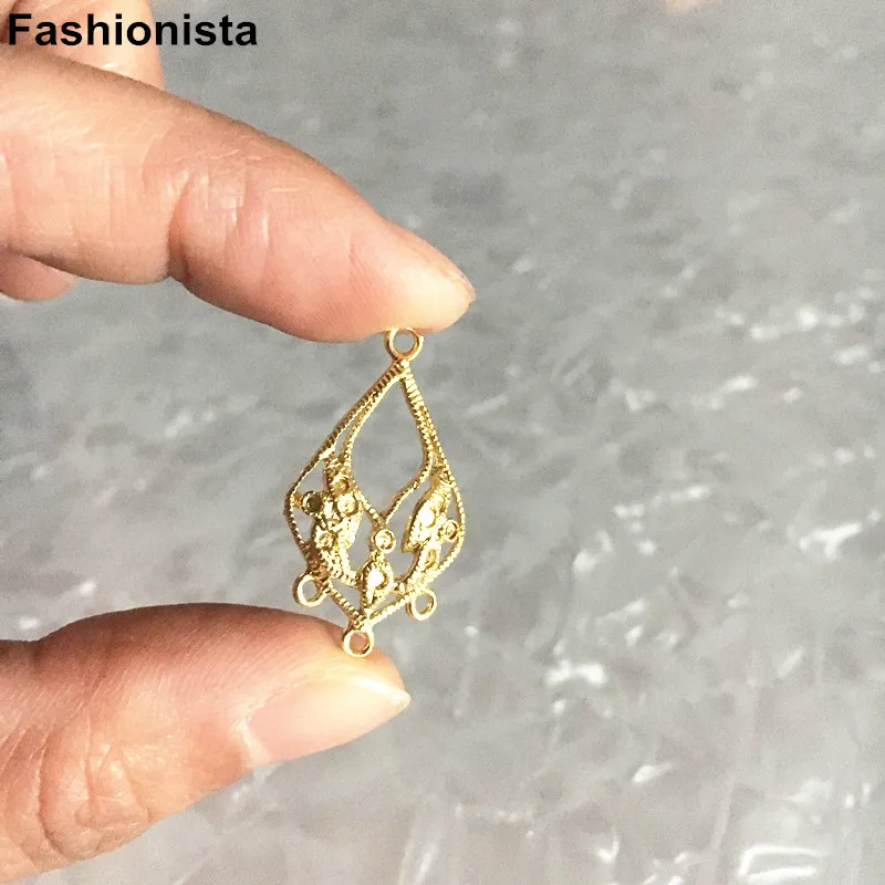 20 шт. подвески для сережек многорядные соединители люстры латунные