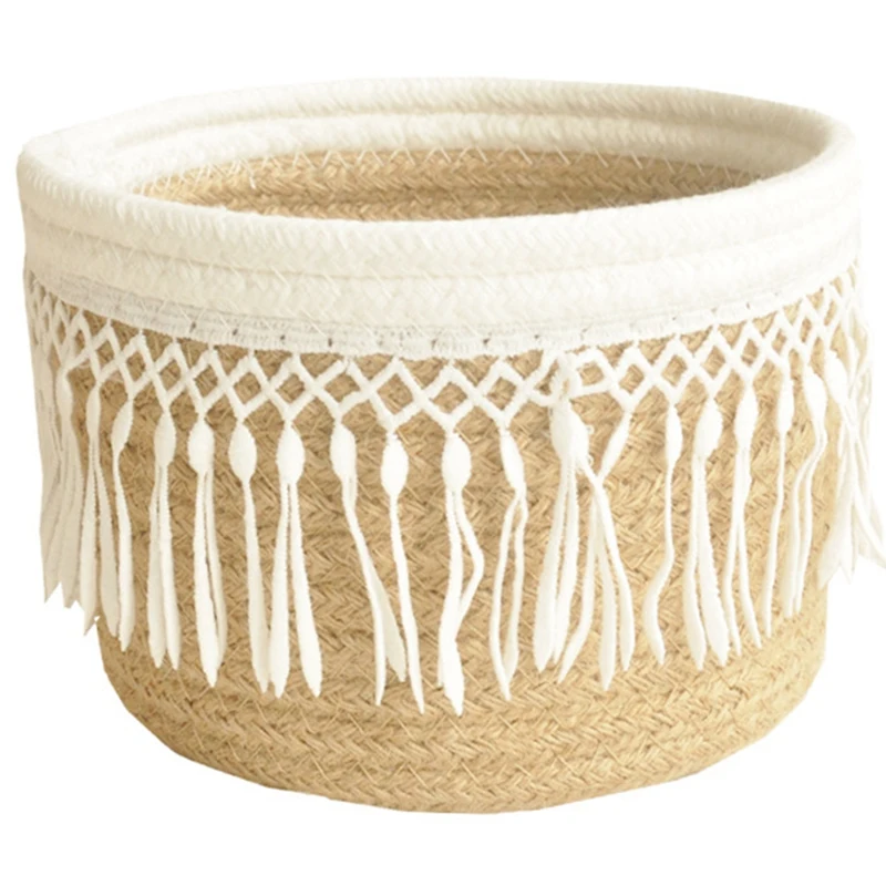 Плетеная корзина для хранения прикроватная настольная закуски мусора рабочего