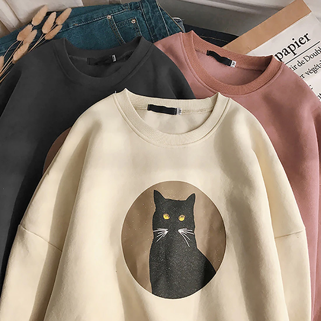 

Japan Style Cotton Sweater Men Clothing 2020 Fashion Loose Harajuku Sweaters Pullover Mens Sweater For Mens Korean Clothes