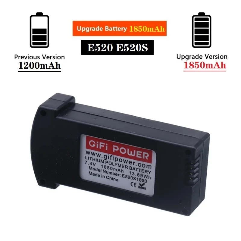 

Обновление 7,4 V 1850MAH литий-полимерный Батарея для RC E520 E520S JD-22S запасные части для радиоуправляемого квадрокоптера Запчасти 7,4 V Батарея для E520 ...