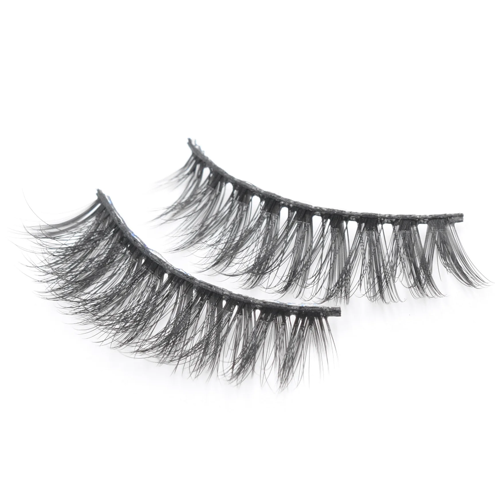 Новинка 1 пара ручная работа 3D Поддельные ресницы Короткие накладные крестик