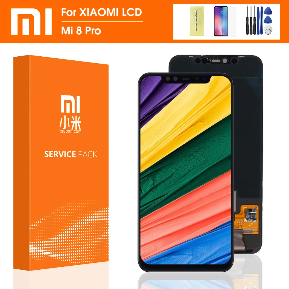 Оригинальный ЖК дисплей 6 21 дюйма для Xiaomi Mi 8 Pro сенсорный экран дигитайзер в сборе