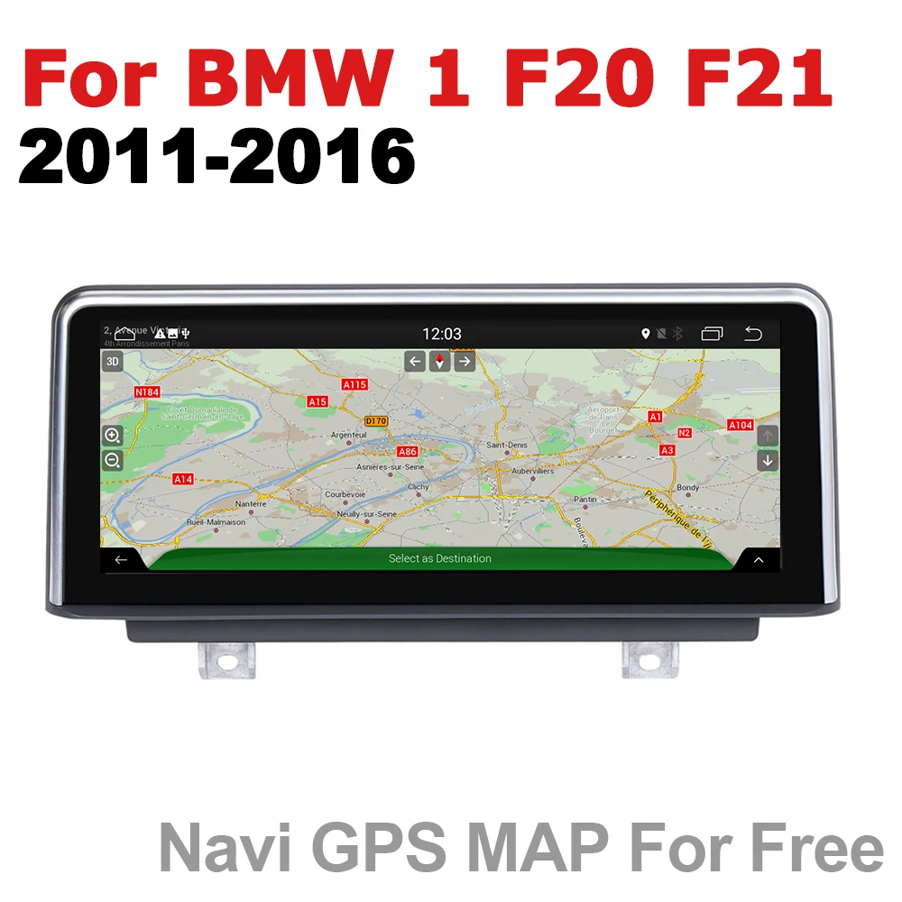 Автомагнитола 2 Din GPS Android-навигация для BMW 1 серии F20 F21 2011 ~ 2016 NBT AUX мультимедийный