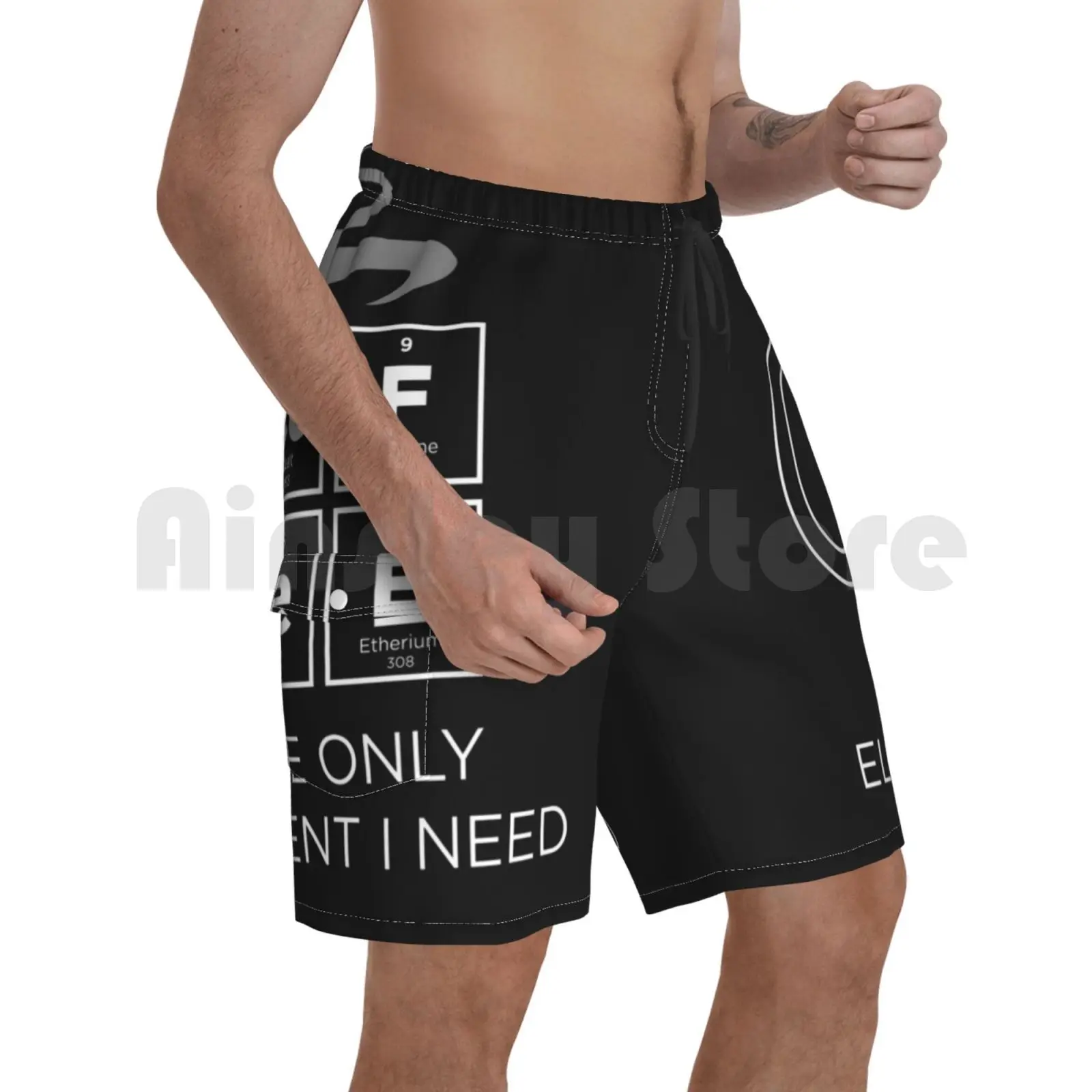 

Coffee The Only I Need Periodic Table Of Beach Shorts Men Beach Pants Swimwear Periodic Periodic Table Periodic
