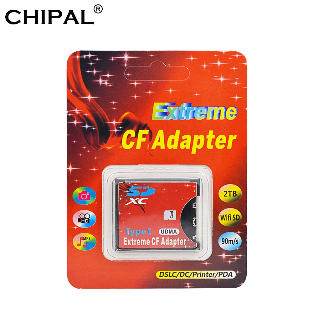 Адаптер CHIPAL UDMA Micro SD CF для Карт MicroSD SDHC SDXC Экстремальный компактный кардридер тип I