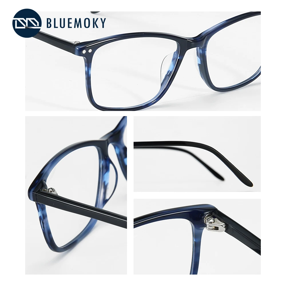 

BLUEMOKY Acetate Prescription Glasses For Women Clear Myopia Lenses Anti Blue Ray Glasses Fashion Spectacle 2019 Eyewear BT3201