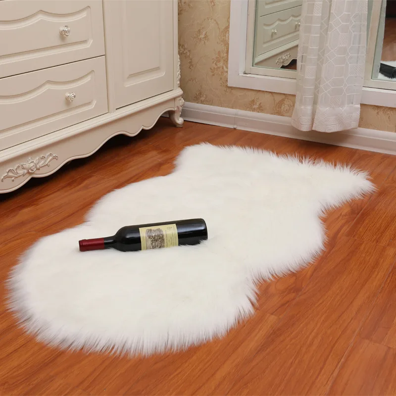 

Yooap Faux Fur Sheepskin Style Rug alfombra Comfortable Soft Useable Wool Blanket For Bedroom Sofa Floor Throw Blanket