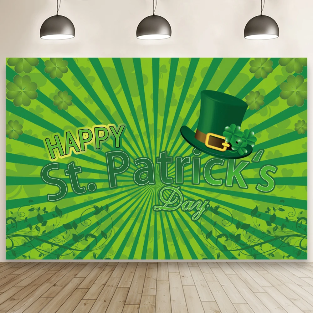 

Счастливый День Святого Патрика фото фон дети семейвечерние зеленая тема Клевер джентльмен шляпа фоны фотография баннер