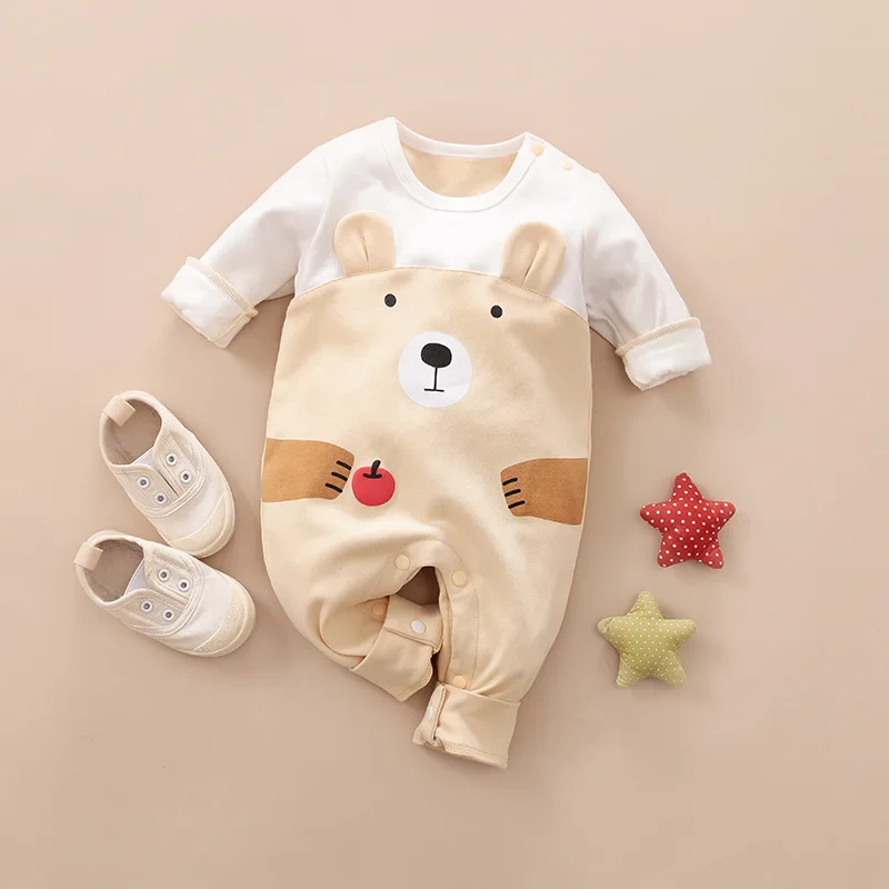 

Newborn boy onesie long sleeve baby pajamas baby bodysuit winter baby girl short sleeve bodysuit baby bear bodysuit