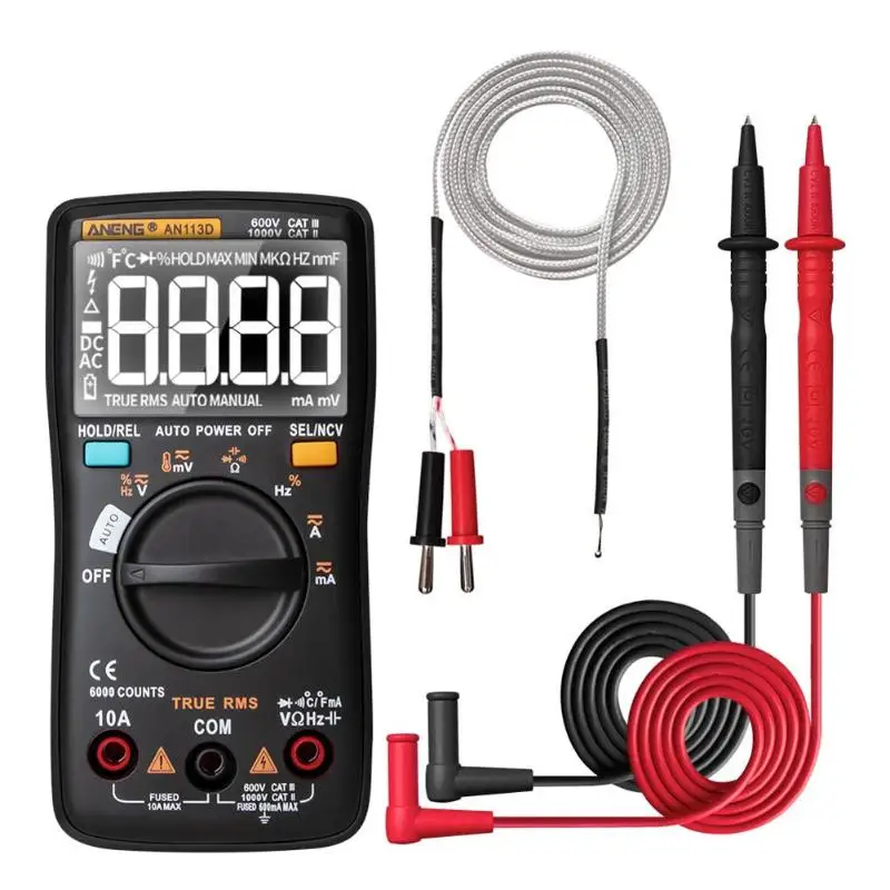 Intelligent Multimeter Digital Display Ohmmeter Voltmeter Capacitance Resistance Tester Portable Electrical Instruments |