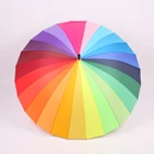 2020 модный большой зонт 24K Радуга ветрозащитный мужской кожаный длинный зонтик самурая женский и мужской зонтик