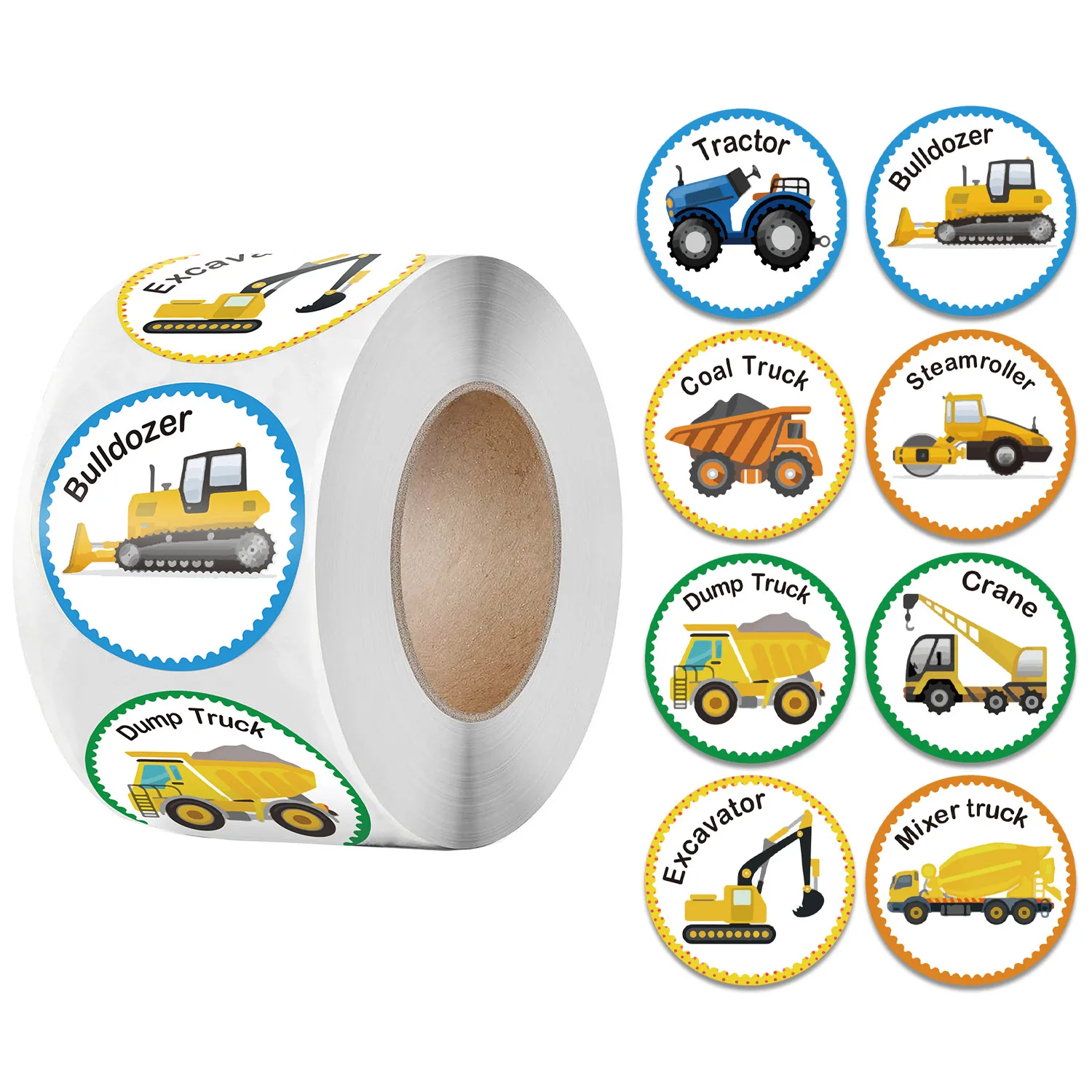 

500 Pcs/Roll for Kids Classic Toys Sticker School Teacher Reward Label Scrapbooking Material Cute Stationery Supplies Stickers