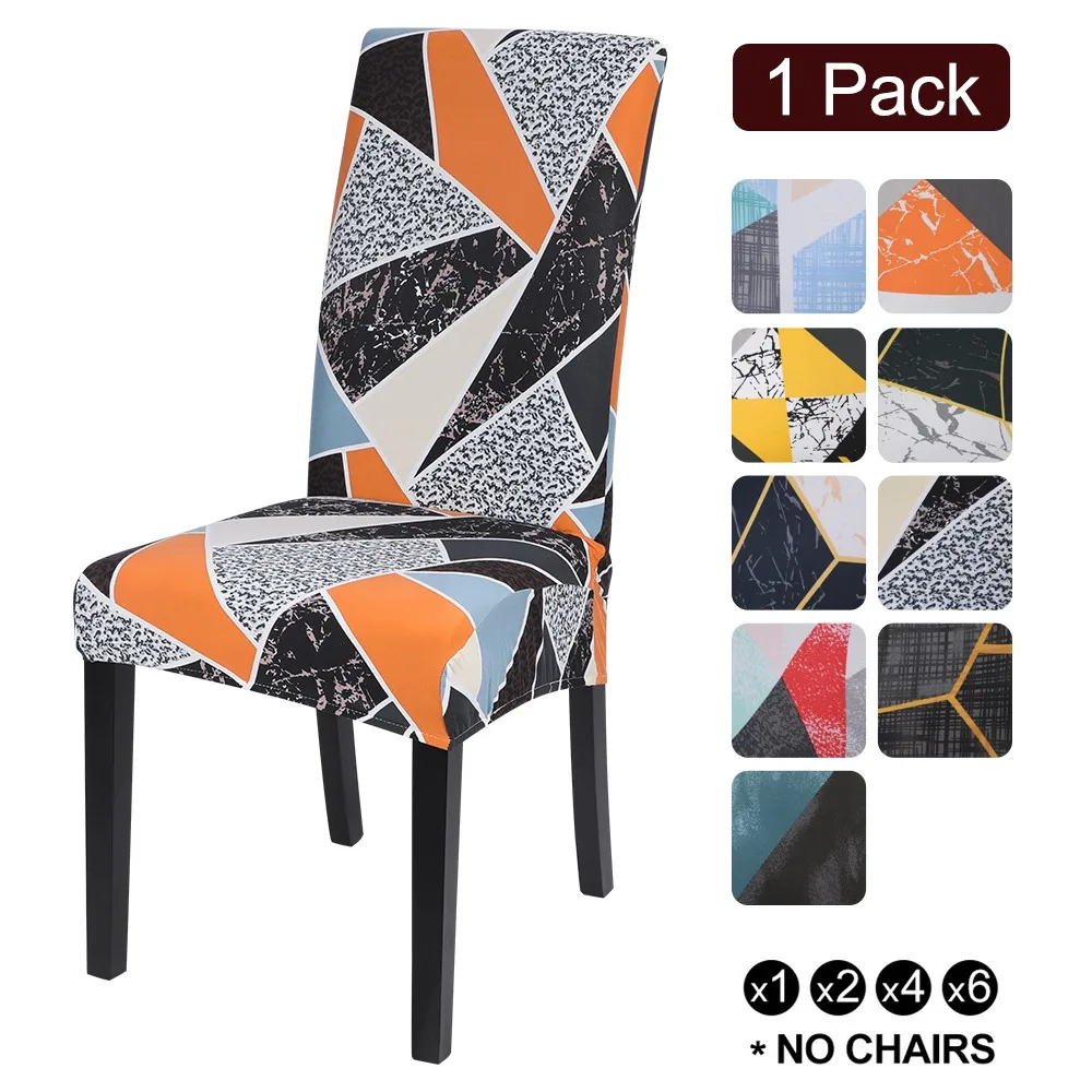 

1pc Stretch Chair Cover Elastic Dining Chair Slipcover Removable Anti-dirty Kitchen Seat Cover for Banquet Dining Room Wedding