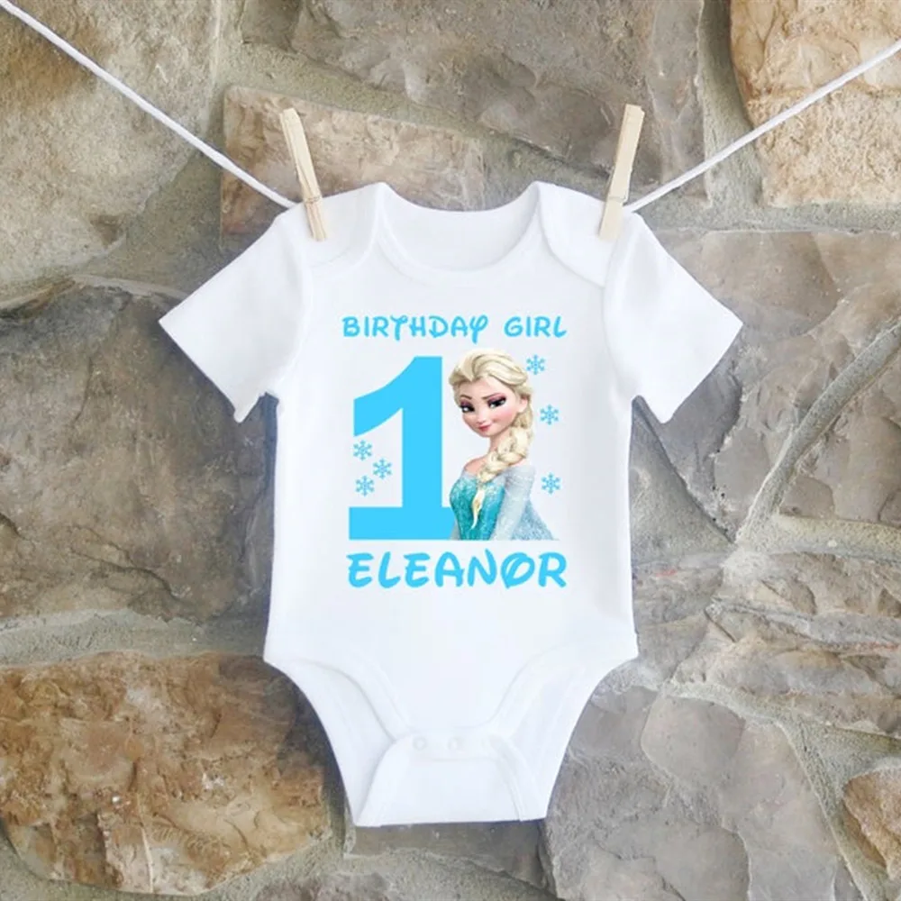 Персонализированная юбка пачка Эльзы на день рождения костюм первый комплект