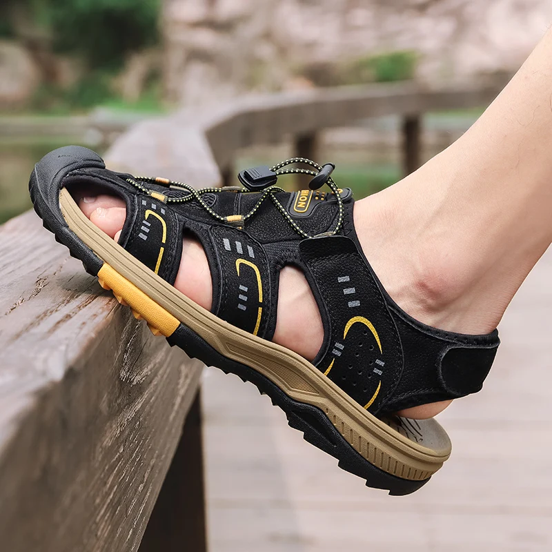 

Zapatos/удобные резиновые кроссовки; Модные сетчатые мужские сандалии в римском стиле; Новинка; zapatillas sandalsslipts; Повседневные кроссовки