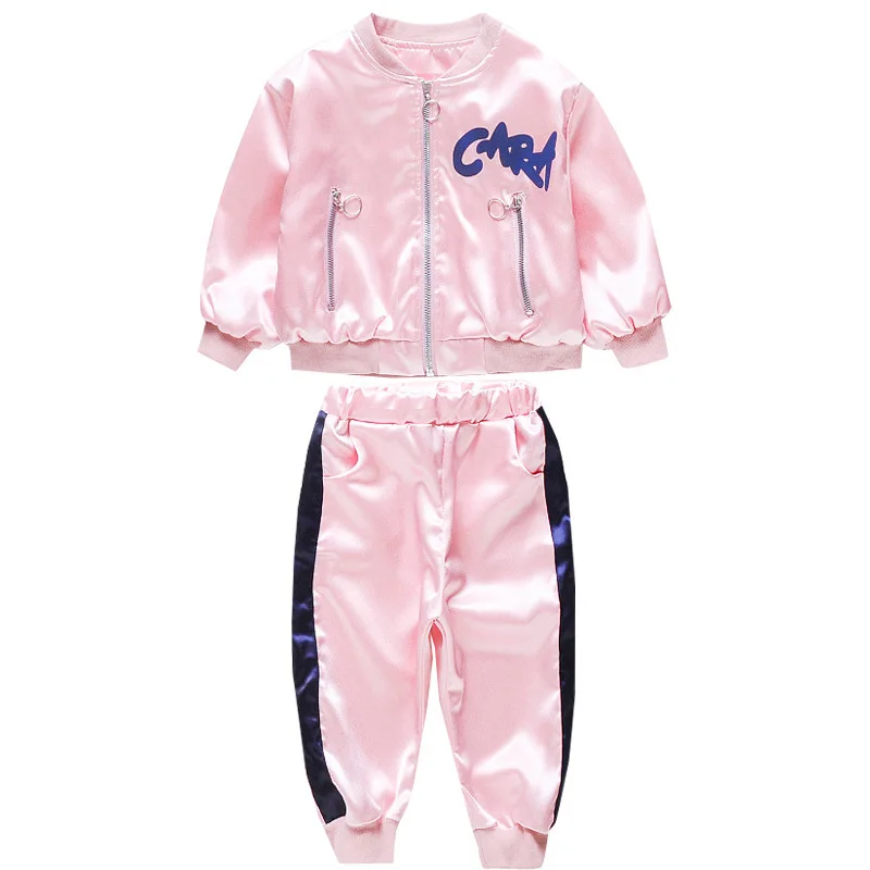 Девушка осень движения костюм 20192 детские детская одежда 3 с половиной лет