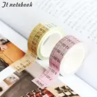 Декоративная клейкая лента для скрапбукинга, дневника, стикер для украшения ноутбука, Набор наклеек на время, неделю, день