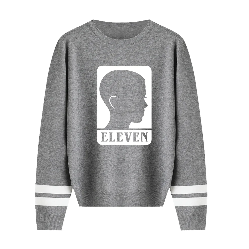 Stranger things cute warm winter clothes women's long sleeve sweaters pullover pink blue gray black dark | Женская одежда