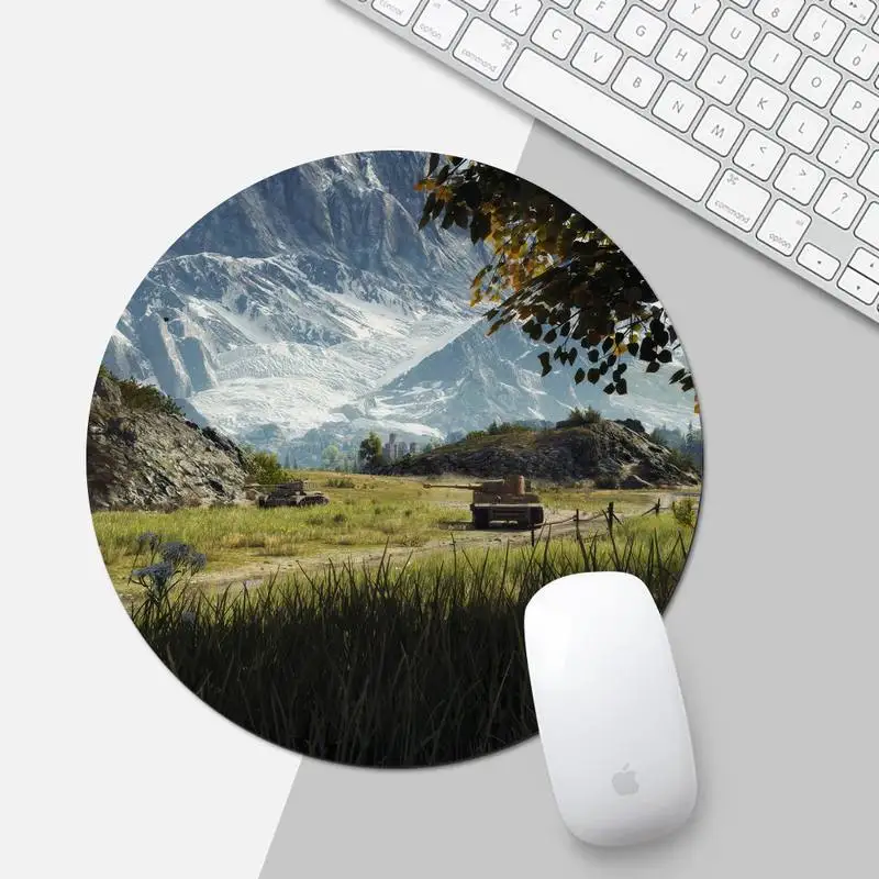

world of tanks Locking Edge Mouse Pad Game Desk Table Protect Game Office Work Round Mouse Mat pad XL Non-slip