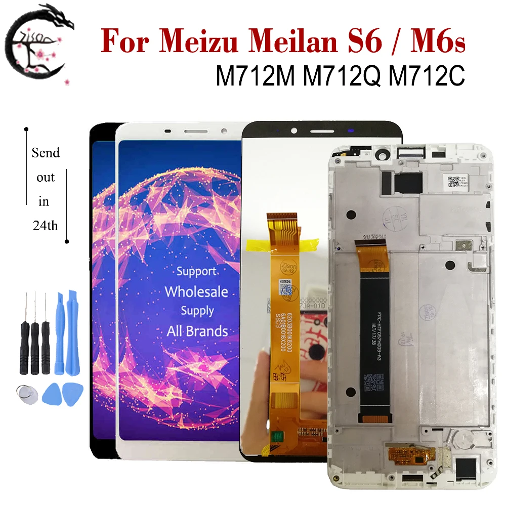 5," ЖК-дисплей с рамкой для Meizu M6s lcd M712M M712Q M712C дисплей Meilan S6 meilans6 ЖК-дисплей кодирующий преобразователь сенсорного экрана в сборе