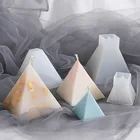 Форма сделай сам для ароматерапии, форма для свечей из пирамиды, силиконовая форма для художественного литья, формы для изготовления свечей ручной работы, украшение для дома, форма из смолы