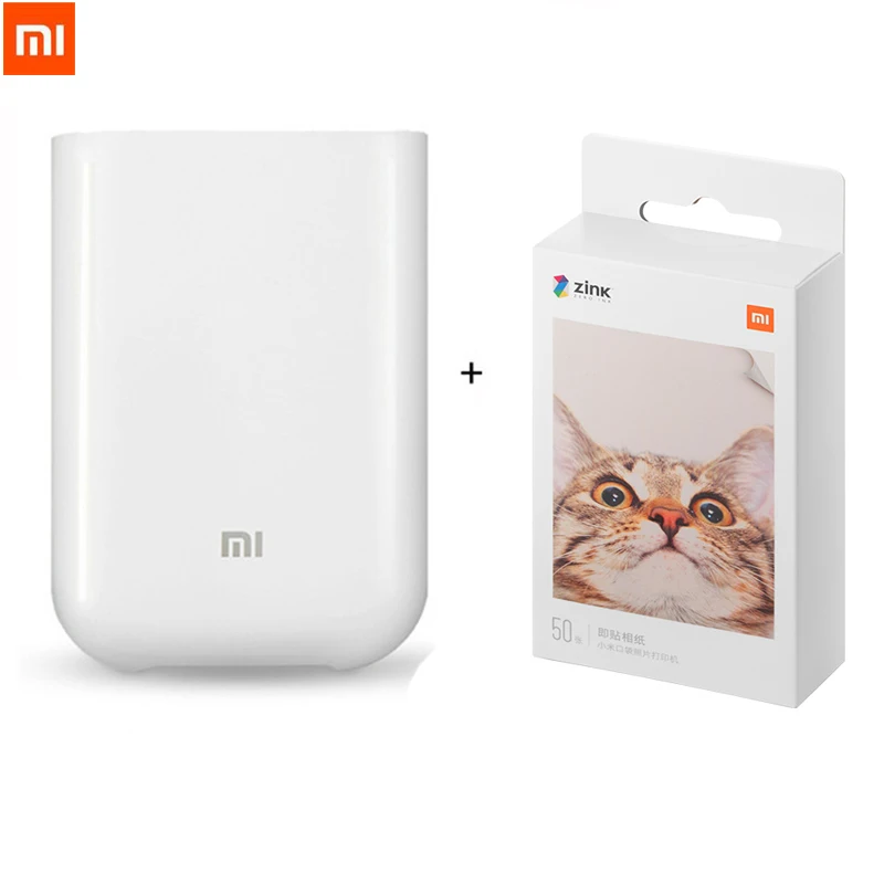 Xiaomi mijia AR принтер 300 точек/дюйм портативный мини карман для фото с DIY поделиться 500