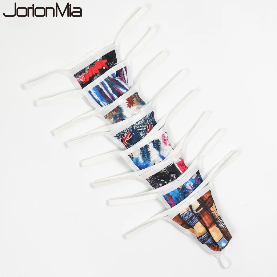 5 шт. мужские пикантные стринги бикини мужское нижнее белье трусы футболки липкие