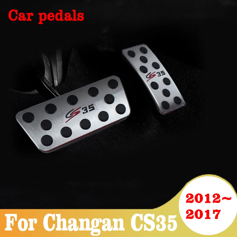 

Car Accelerator Brake Clutch Pedal Footrest Pedals Plate Cover AT MT For Changan CS35 2012 2013 2014 2015 2016 2017 Accessories