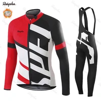 2020 pro team winter long sleeve cycling jersey set mtb bike clothing uniform mens thermal fleece bicycle maillot ropa ciclismo