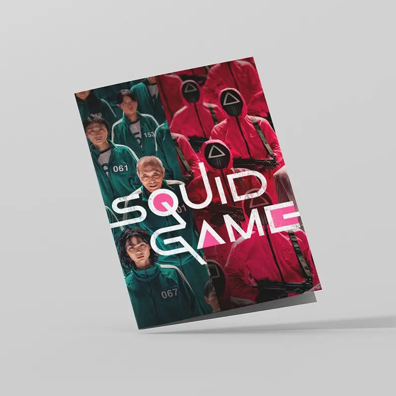 Обложка на паспорт аниме Squid Game Игра в кальмара №6 обложка для паспорта РФ |