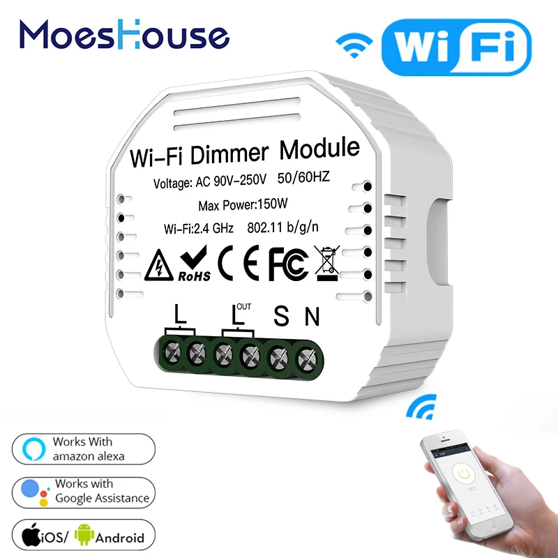 DIY умный WiFi светильник светодиодный диммер Smart Life/Tuya APP пульт дистанционного