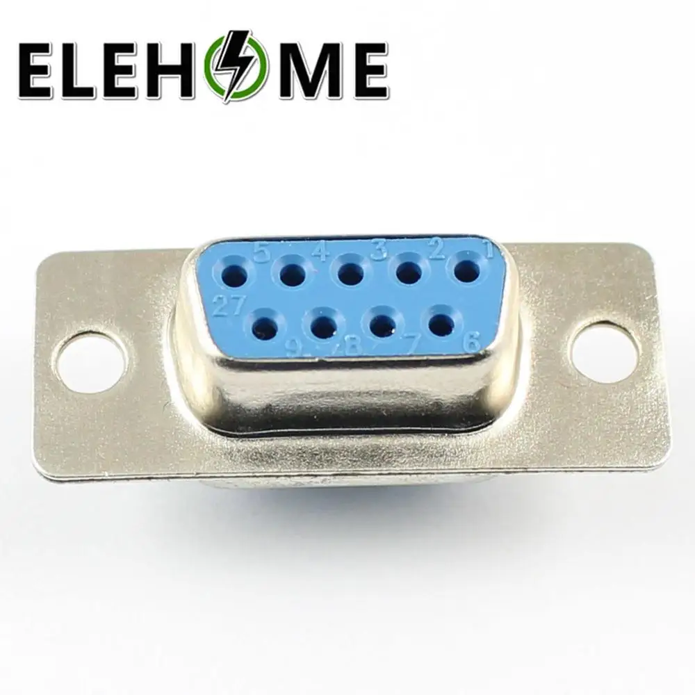 10 шт. RS232 DB9 Серийный VGA 9 Pin Женский 2 ряда Тип припоя вилка со штекерной розеткой