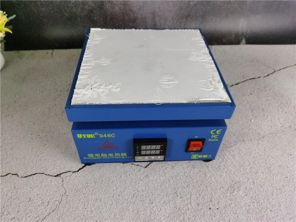 

UYUE 946C Electronic Hot Plate LCD Digital Display Preheating Station for PCB SMD heating phone LCD touch screen separate