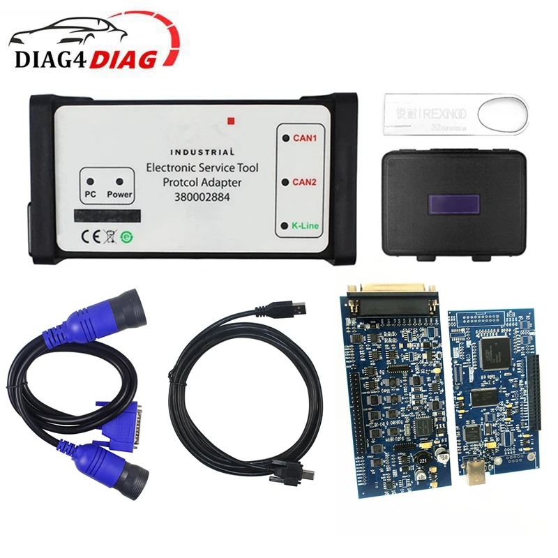 

Новинка DPA5 EST 8,6 новые электронные сервисные диагностические инструменты Поддержка K линии для Новой Голландии адаптер Protcol Поддержка неско...