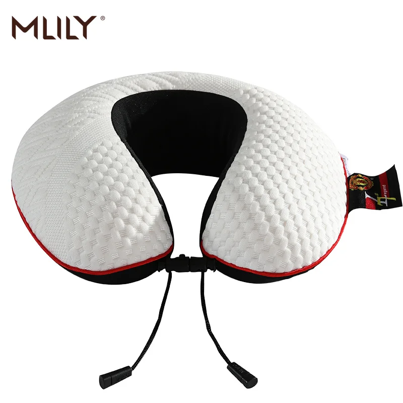 Mlily подушка для путешествий Memory Foam U Форма ортопедический шейный с медленным