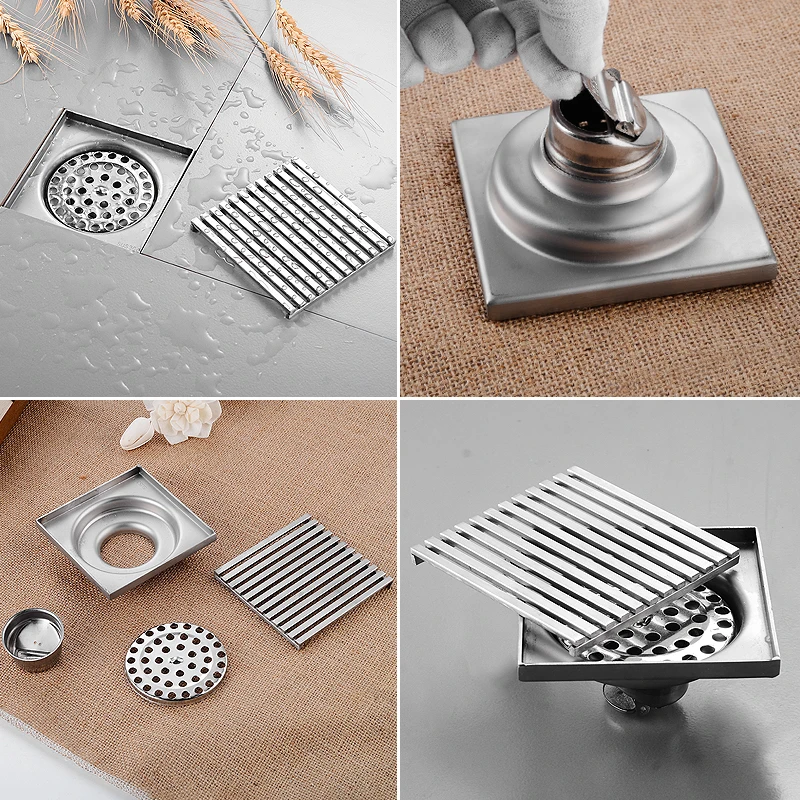 Линейный Слив для пола слив ванной комнаты из нержавеющей стали крышка Слива